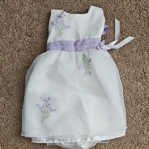 Charming Kids Formal Dress with Lavender Accents